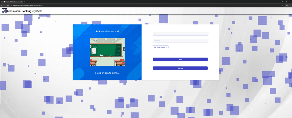 Classroom Booking System