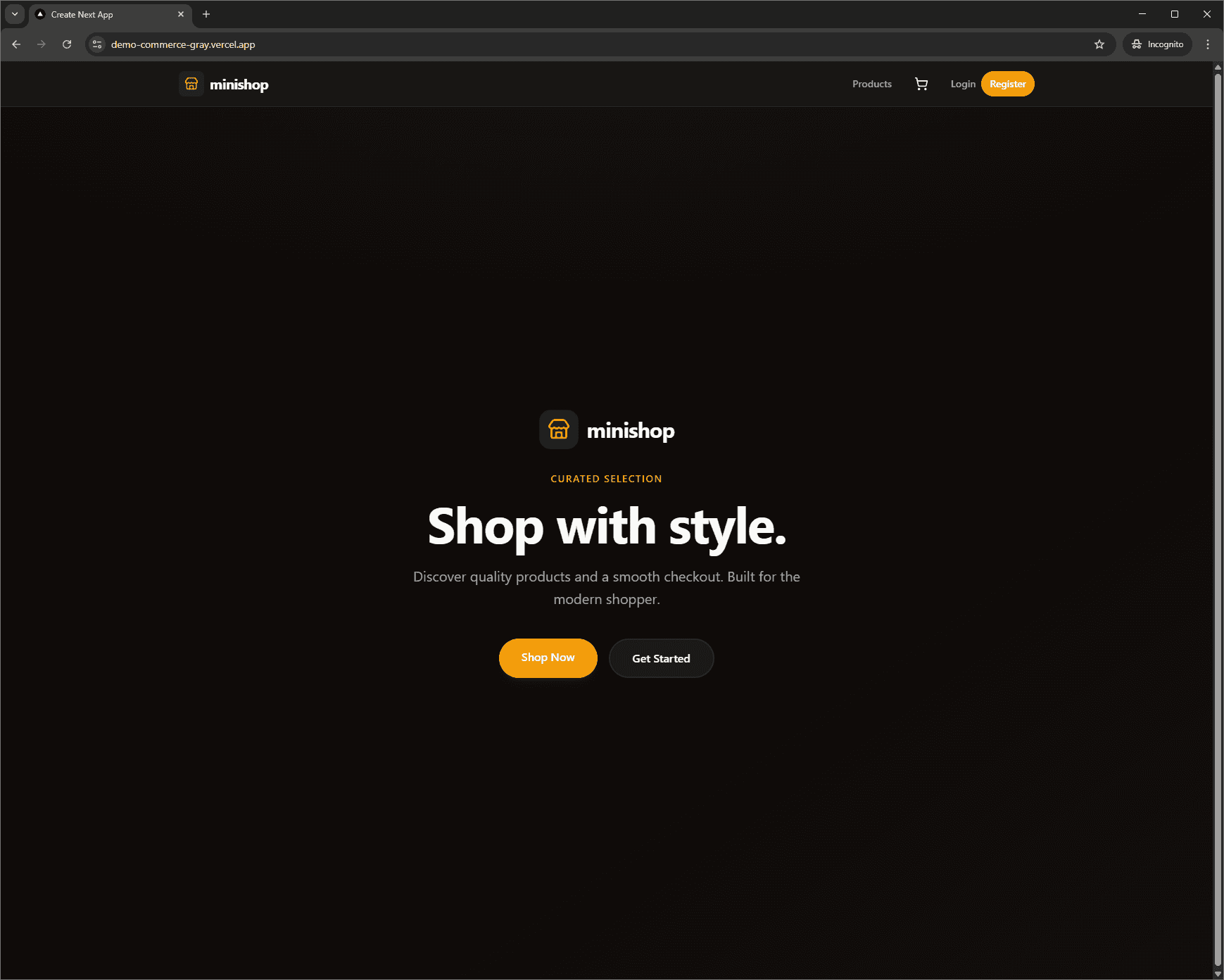 Mini E-Commerce API